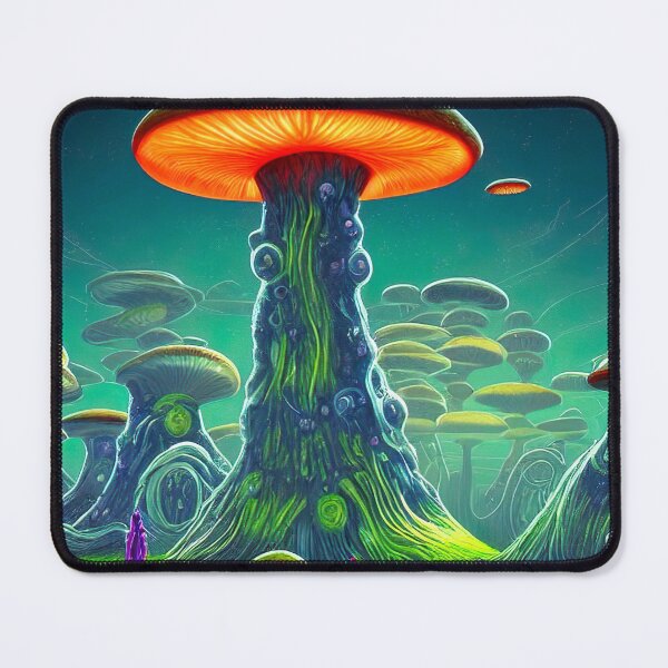 Item preview, Alien Landscape with Giant Fungi designed and sold by Stop N Shop.