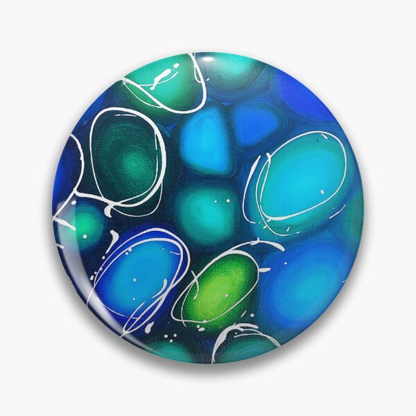 Item preview, Blue And Green Pebbles - Landscape Design. designed and sold by DavidClareArt.