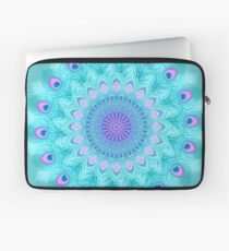 Peacock feathers mandala Laptop Sleeve