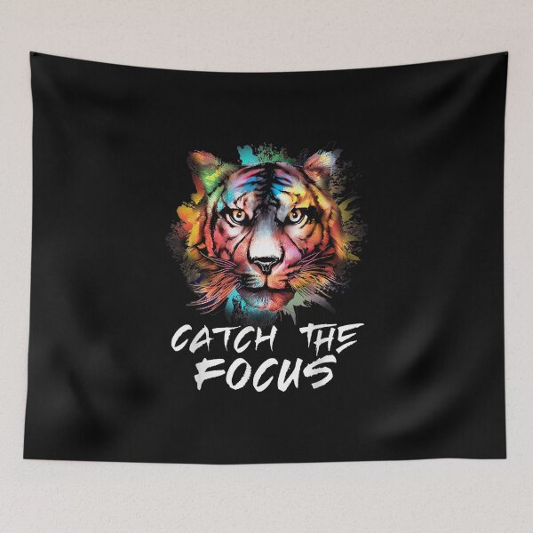 Item preview, Catch The Focus Bengal Tiger Paint Art Zoo Wildlife Animal designed and sold by Axelhellquis.