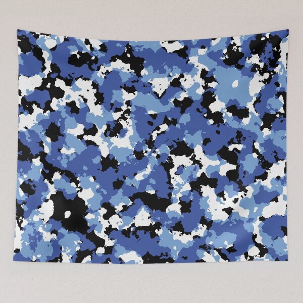 Item preview, Camo in Blue, Black, White pattern designed and sold by HectorCantres.