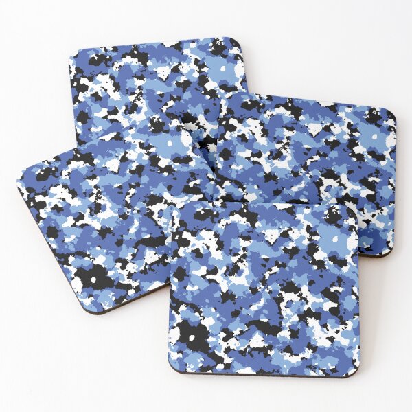 Item preview, Camo in Blue, Black, White pattern designed and sold by HectorCantres.