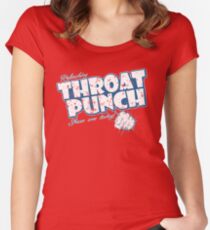 Camiseta entallada de cuello ancho Golpe de garganta