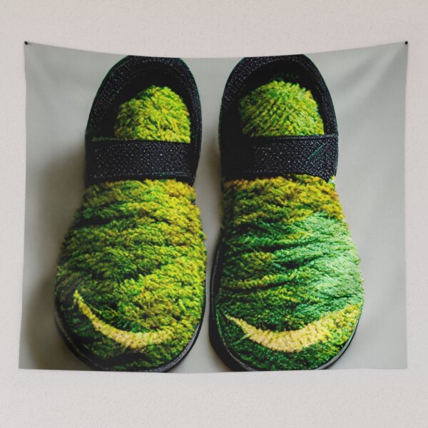 Item preview, Slipper with grass texture designed and sold by Aliveforfun.