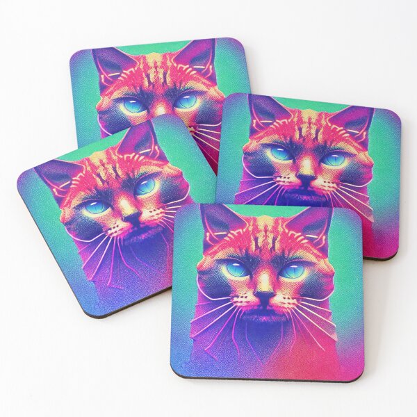 Item preview, Retro futuristic cat designed and sold by Grewtrel.