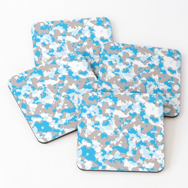 Item preview, Camo Gray Blue Baby Blue White designed and sold by HectorCantres.