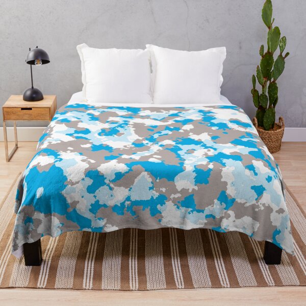 Item preview, Camo Gray Blue Baby Blue White designed and sold by HectorCantres.