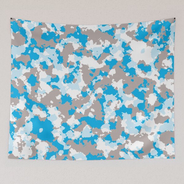 Item preview, Camo Gray Blue Baby Blue White designed and sold by HectorCantres.