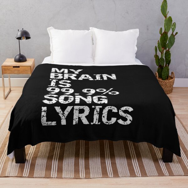 Item preview, My Brain Is 99% Song Lyrics Love Songs Music Fan Funny Gift designed and sold by alenaz.