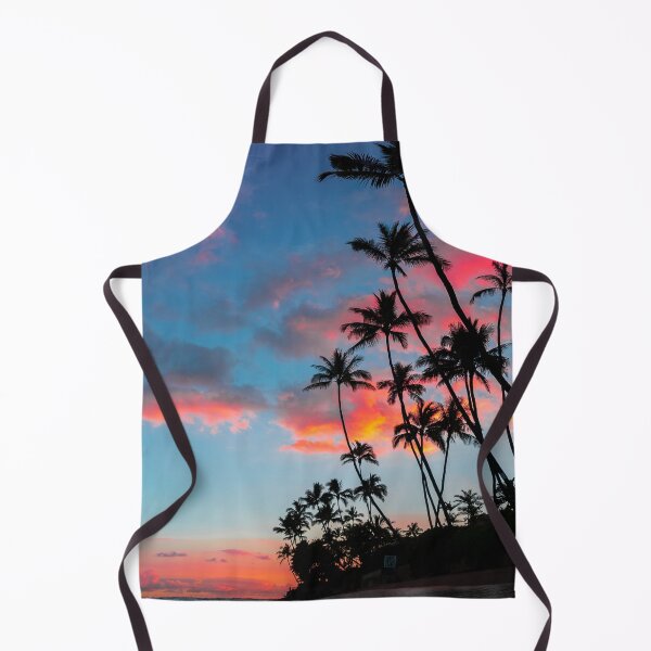 Item preview, Beautiful palm trees and amazing breathtaking red and purple clouds in the sky designed and sold by TheVIP.