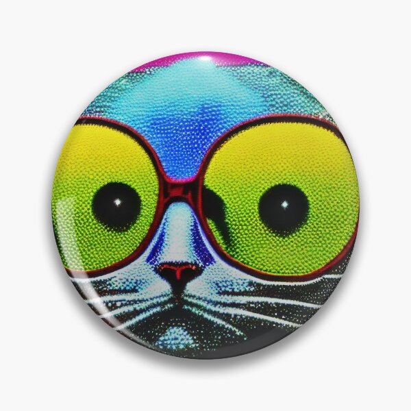 Item preview, Halftone hipster cat designed and sold by Grewtrel.