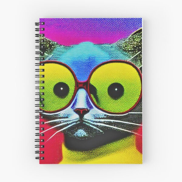 Item preview, Halftone hipster cat designed and sold by Grewtrel.