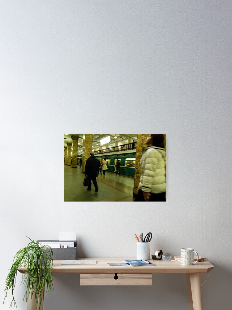 Thumbnail 2 of 3, Poster, Moscow Subway designed and sold by keystone.