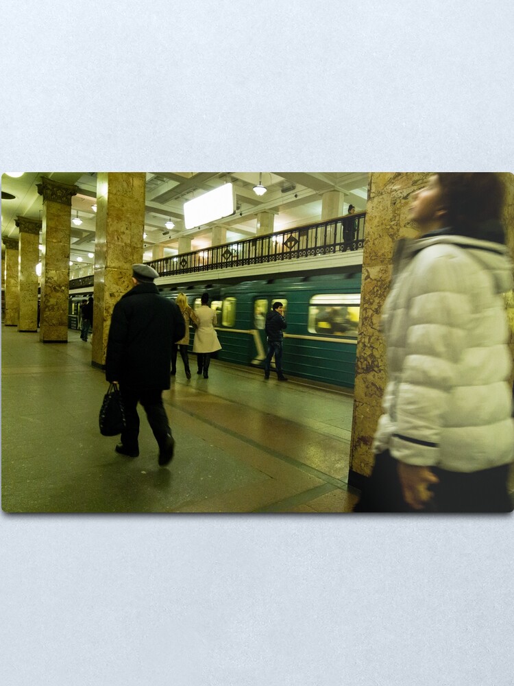 Alternate view of Moscow Subway Metal Print