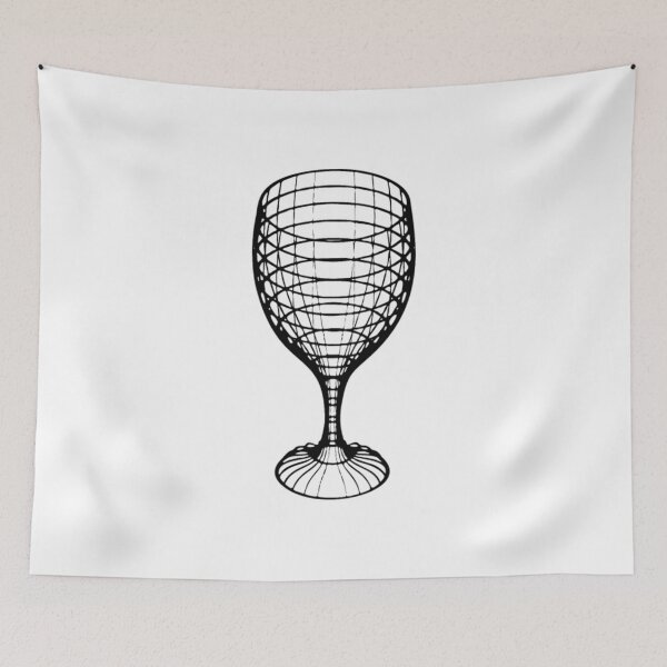 Item preview, 3D Wireframe Wine Glass designed and sold by Hitrelaa.
