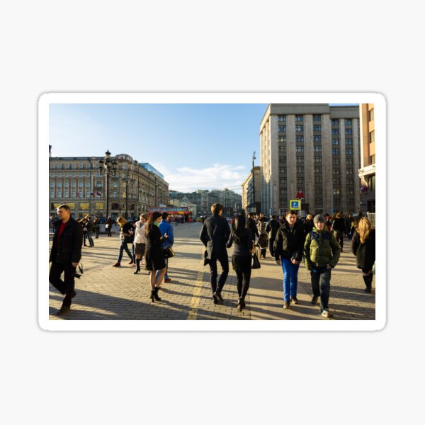 Out and about - Moscow Russia Sticker