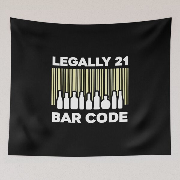 Item preview, 21st Birthday Legally 21 Years Bar Code Birthday designed and sold by Hitrelaa.
