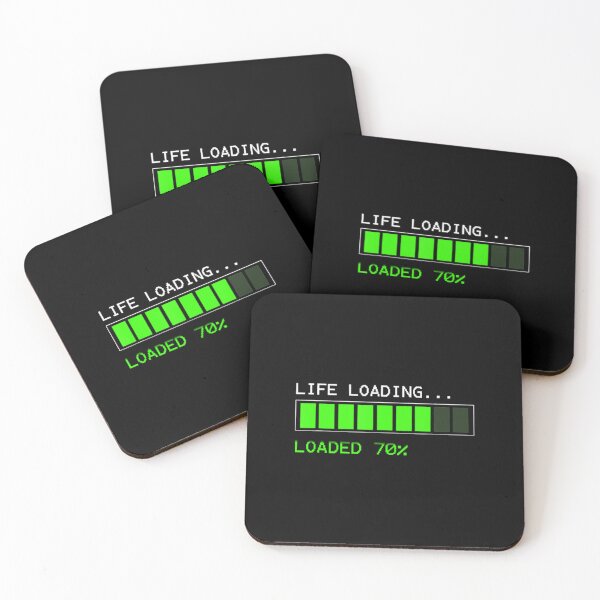 Item preview, 70th Birthday Gift Life Loading Bar Loaded 70 Desi designed and sold by Hitrelaa.