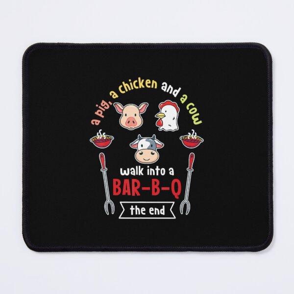Item preview, A Pig Chicken Cow Walk Into A Bar Funny BBQ Grilli designed and sold by Hitrelaa.