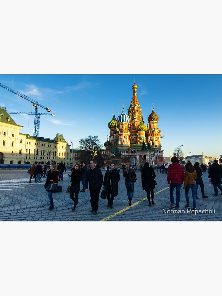 St Basil's crowd - Moscow Russia by keystone