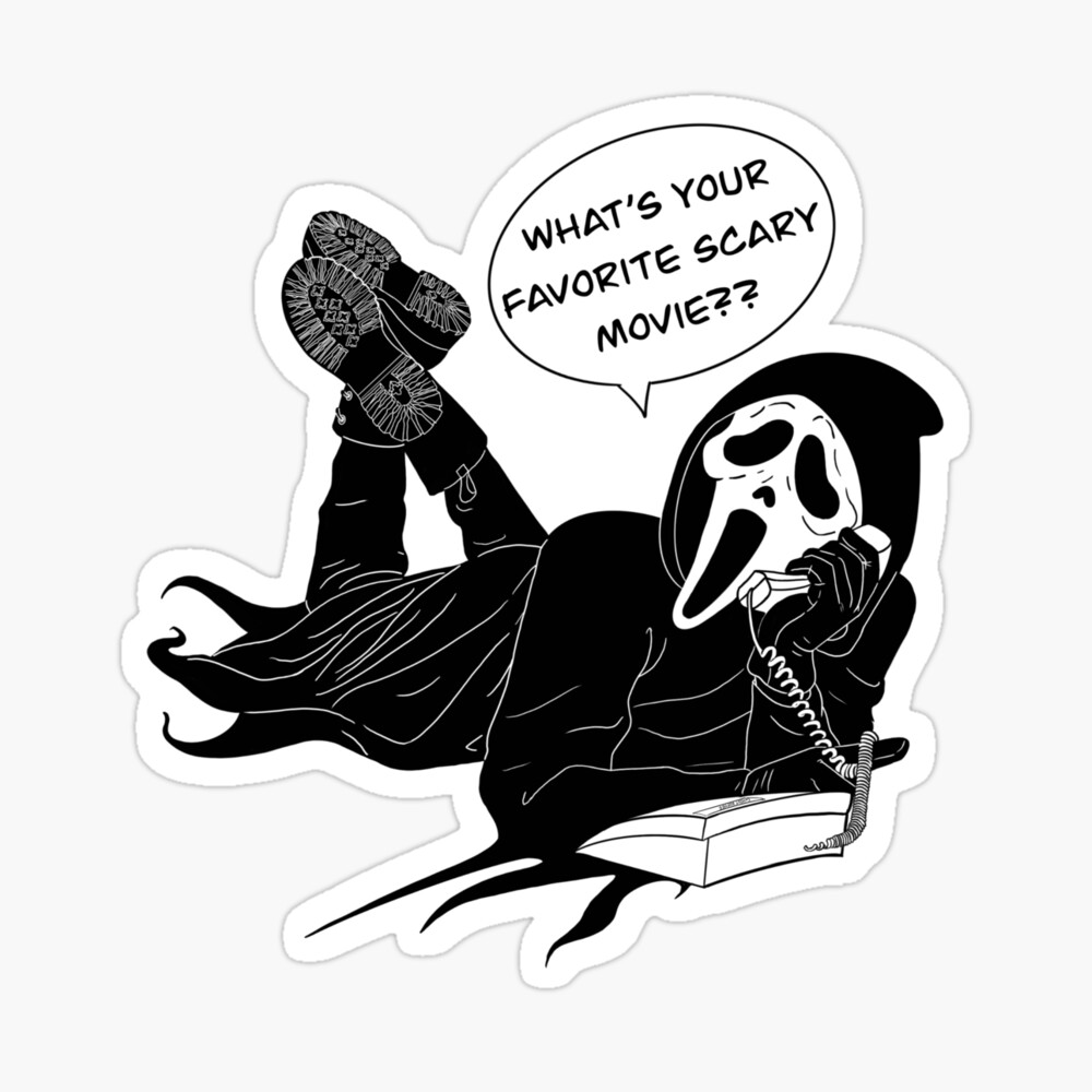 Ghost Face: What's Your Favorite Scary Movie PRINTS and STICKERS – Art Lab  Candy