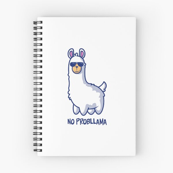 Item preview, NO PROBLAMMA funny llama and alpaca design designed and sold by w1ckerman.