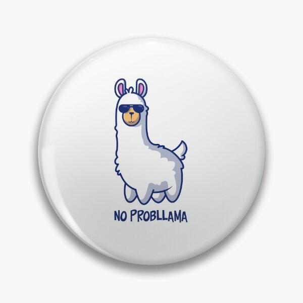Item preview, NO PROBLAMMA funny llama and alpaca design designed and sold by w1ckerman.