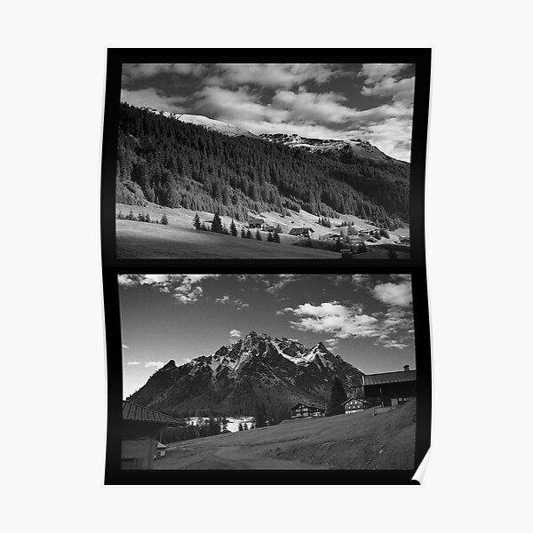 Morning snow, Montafon, Austria Poster