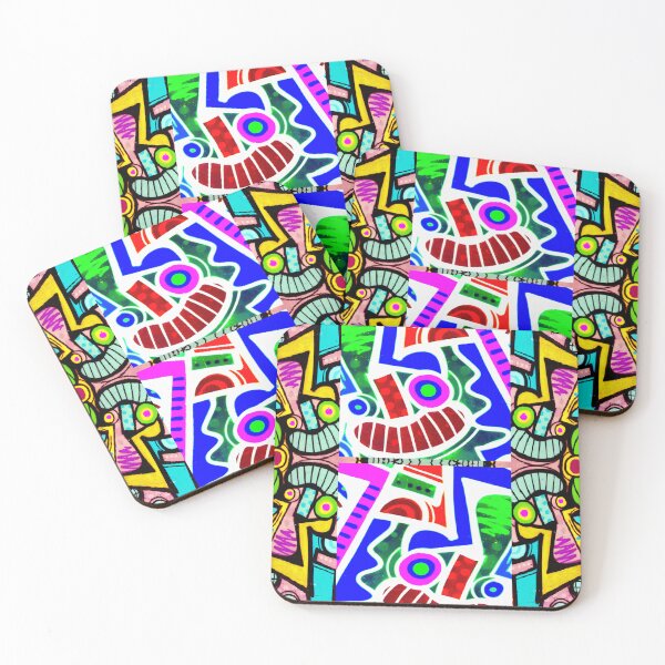 Item preview, hip hop happy vegan urban faces designed and sold by LowEndGraphics.