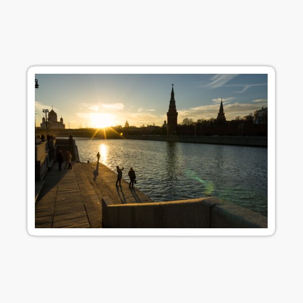 Snapshots at sunset - Moscow Russia Sticker