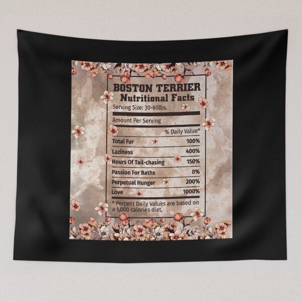 Item preview, Boston Terrier Daw When I Need a Hand I Pound Your Paw And Flower designed and sold by HerwigVob.