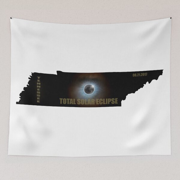 Item preview, Total Solar Eclipse in Tennessee Map Outline designed and sold by davidgnsx1.