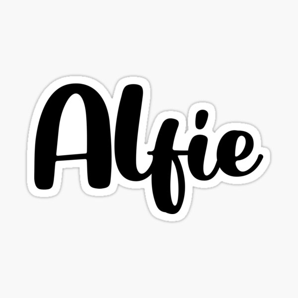 "Alfie Name" Sticker for Sale by Designian Redbubble
