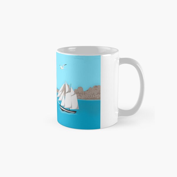 Item preview, Fous de bassan et vieux gréement, Perros-Guirec, Côte de granit rose, Bretagne - Paysage designed and sold by NolDesigns.