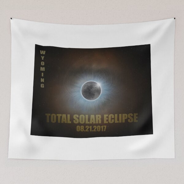 Item preview, Total Solar Eclipse in Wyoming Map Outline designed and sold by davidgnsx1.