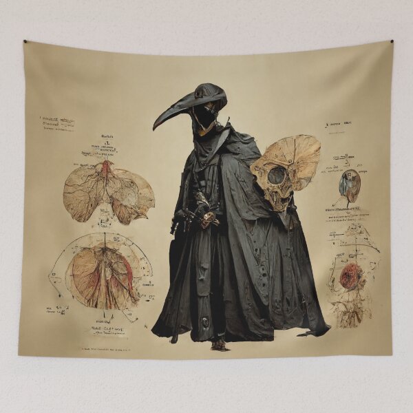Aperçu de l'œuvre Schéma anatomique d'un garçon de la peste créée et vendue par prinny-shop.