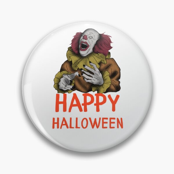 Item preview, Happy Halloween Textued Moody Halloween Clown Design designed and sold by WBP Mart.