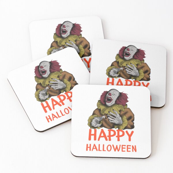 Item preview, Happy Halloween Textued Moody Halloween Clown Design designed and sold by WBP Mart.