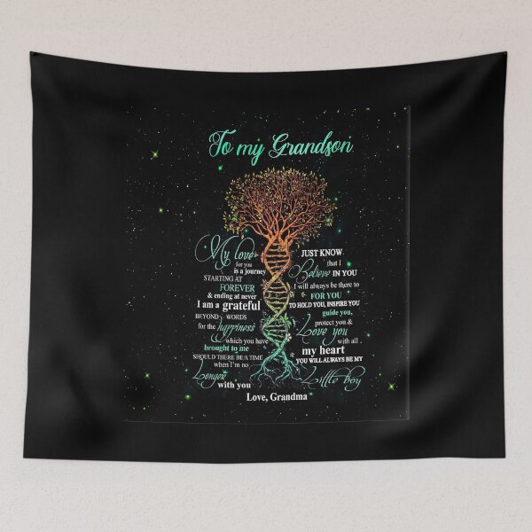 Item preview, Tree To My Grandson DNA Sparkling Black designed and sold by HeinoWill.