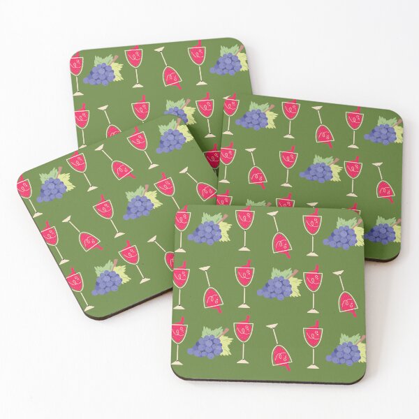 Item preview, Red Wine And Grapes Pattern  designed and sold by OlgaBDesign.