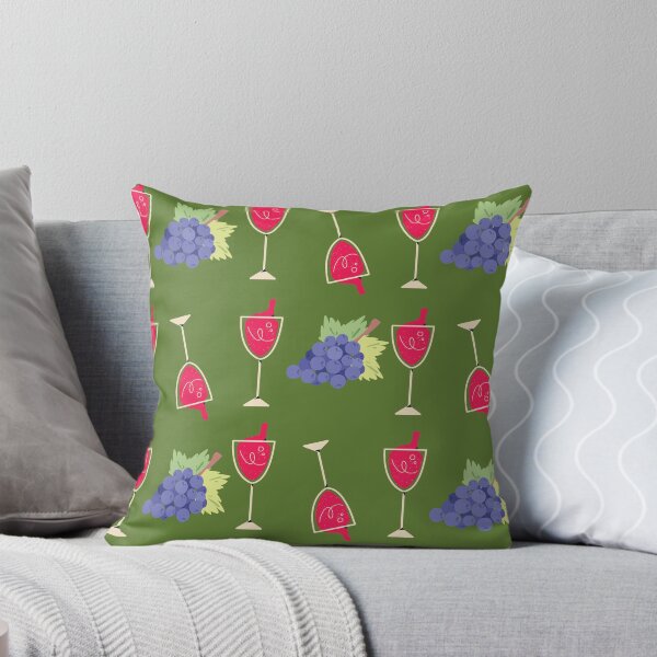 Item preview, Red Wine And Grapes Pattern  designed and sold by OlgaBDesign.