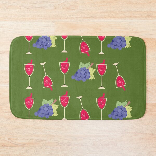 Item preview, Red Wine And Grapes Pattern  designed and sold by OlgaBDesign.