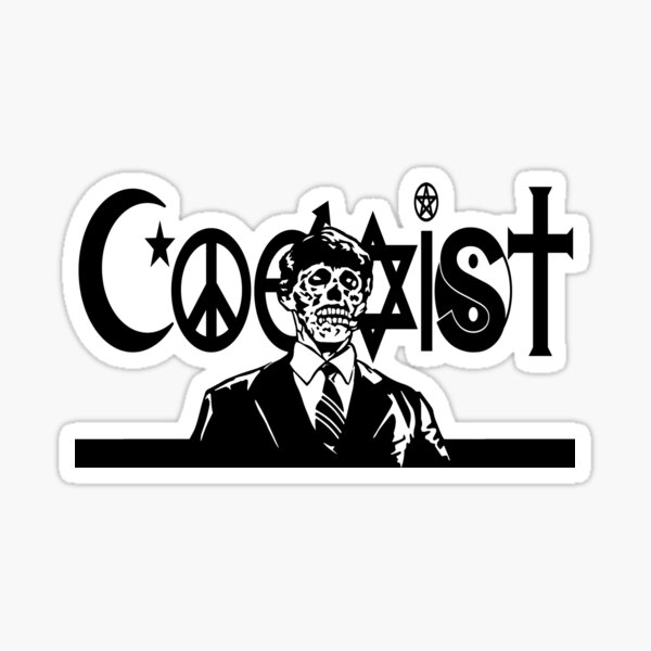 Coexist Sci-Fi Large Bumper Sticker