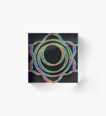Sacral chakra Acrylic Block
