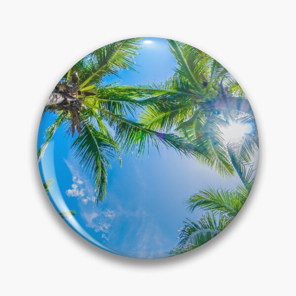 Item preview, Coconut palm tree on blue sky designed and sold by TheVIP.