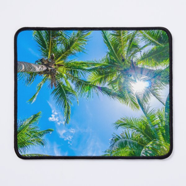 Item preview, Coconut palm tree on blue sky designed and sold by TheVIP.