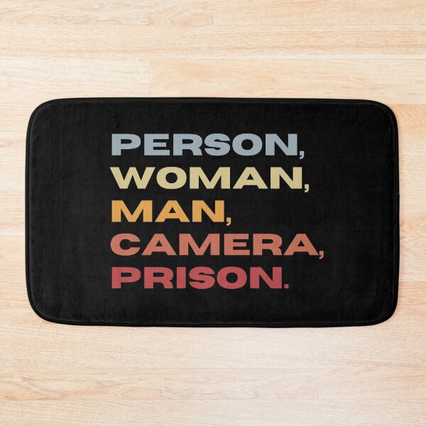Item preview, Person Woman Man Camera Prison | Funny Political Humor | 2022 Midterm Election designed and sold by KonnichiwaStore.