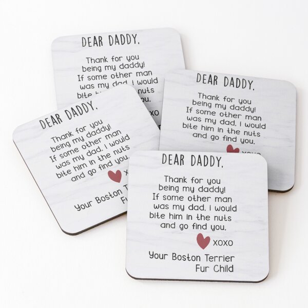 Item preview, Boston Terrier Dog Dear Daddy designed and sold by HerwigVob.