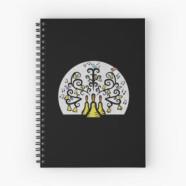 Item preview, Three Handbells Tree Of Music white textured pattern designed and sold by SubtleSplit.