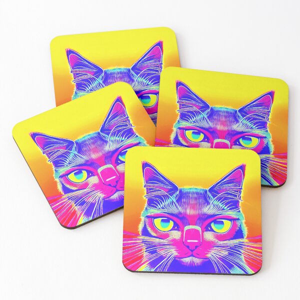 Item preview, Colorful retro cat  designed and sold by Grewtrel.